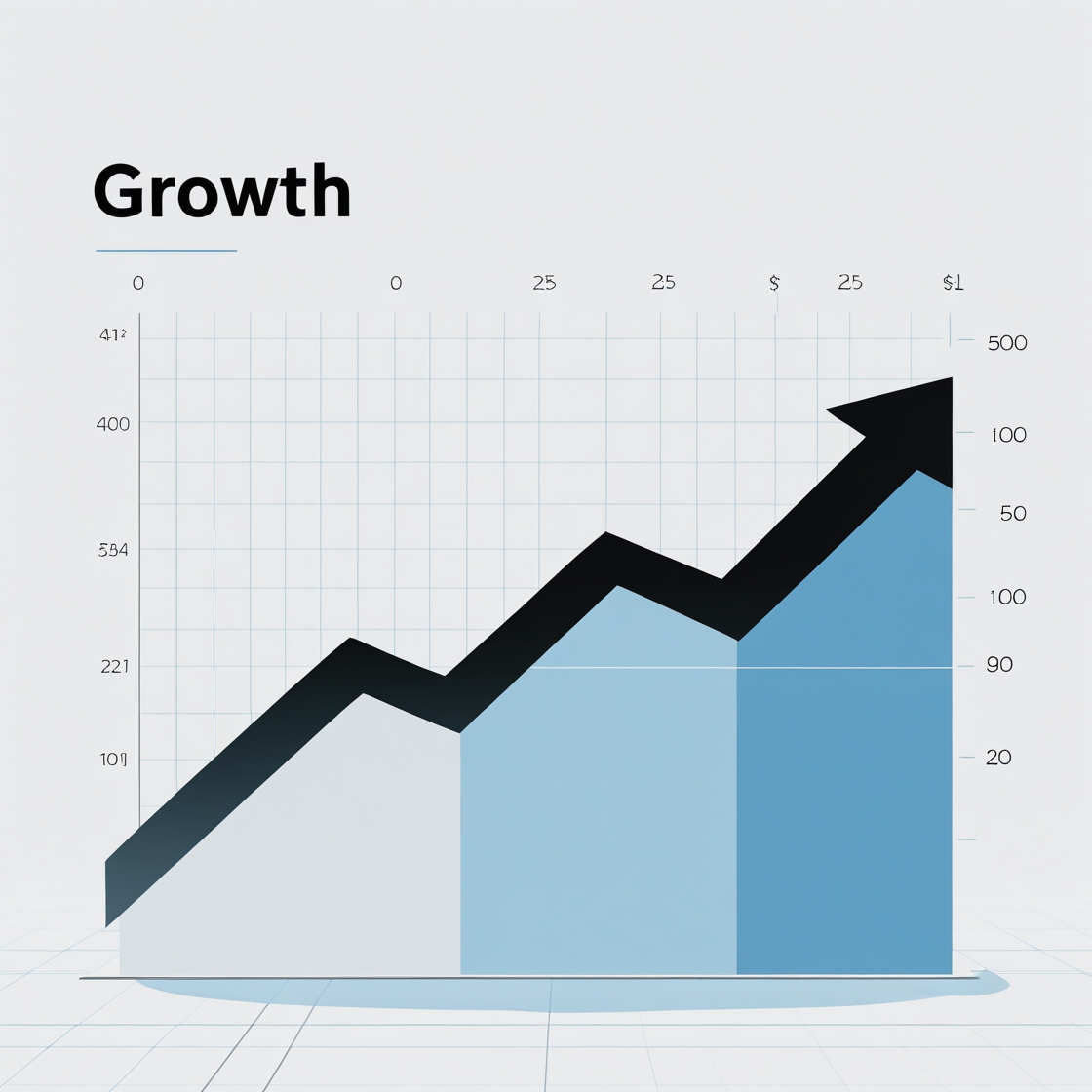 Graph showing growth over time